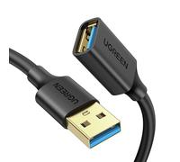 UGREEN USB 3.0 Extension Cable A Male to A Female 5Gbps | Gold-plated connectors resist corrosion for Oculus Rift, PS VR, HTC Vive, Card Reader, Keyboard, Printer, Scanner, Camera, 5M