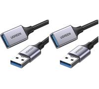 UGREEN USB 3.0 Extension Cable A Male to A Female Aluminum 5Gbps 3M (Pack of 2)