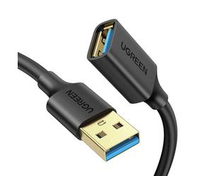 UGREEN USB 3.0 Extension Cable A Male to A Female USB Extension Cable, USB Extender Lead with Gold Plated Contacts for Oculus Rift, PS VR, HTC Vive, Card Reader, Keyboard, Printer, Scanner, Camera, 1M