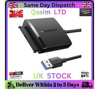 UGREEN USB 3.0 to SATA Adapter for 2.5"/3.5" HDD/SSD, SATA to USB 3.0 Hard Drive