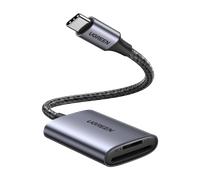 SD Card Reader, Aluminum USB C to Micro SD/SD Card Adapter, Thunderbolt 3 for TF/UHS-I/SDXC/SDHC/MMC Card, Compatible with iPhone 15/Pro Max/Pro, iPad
