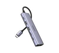 UGREEN USB-C 6-in-1 Adapter Hub, HDMI, 2 USB 3.2, USB-C, Gray 35999