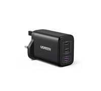 UGREEN USB C Charger 65W GaN Fast Charger 3-Port PD Charger UK Plug Compact Travel Power Adapter Compatible with MacBook Pro/Air, iPad Pro/Air, iPhone 16/15, Galaxy S25/S24, Pixel, Steam Deck