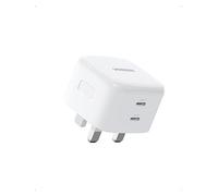 UGREEN USB C Charger 65W Plug 2-Port GaN Type C Fast Wall Power Adapter Compatible with Macbook Pro/Air, iPhone 16/15/14, iPad Air/Mini, Galaxy S24/S23, Pixel 9, Dell XPS, Asus Acer Laptop etc(White)