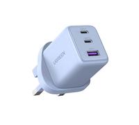 UGREEN USB C Charger Plug, 30W 3-Port USB Fast Charger Power Adapter, Blue | Wall Plug Compatible with iPhone 17 16 15 Pro Max 14 13 12, iPad Air Mini, Galaxy S25 S24 S23, Pixel 10 9 8 7 Pro