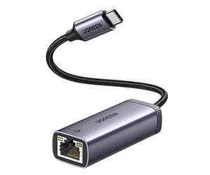 UGREEN USB C Ethernet Adapter, RJ45 1Gbps Gigabit LAN Adaptor, Aluminum Braided Network Adaptor Compatible with Switch, Steam Deck, MacBook, Surface, iPhone 15 Pro, Windows, MAC OS, Linux