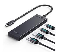 UGREEN USB C Hub 10Gbps, 2*USB-A USB Hub and 2*USB-C Splitter, USB Adapter and USB C Adapter with 30CM Cable, for PC/Tablet, Mouse/Keyboard/Flash Drive/Card Reader/Printer/Xbox/PS5, etc.
