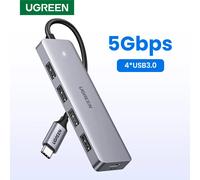 UGREEN USB C Hub 4 Ports USB Type C to USB 3.0 Hub Splitter Adapter for MacBook Pro iPad Pro Samsung Galaxy Note 10 S10 USB Hub USB-C 15CM