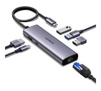 UGREEN USB C Hub, 6-in-1 USB Multiport Adaptor, 1Gbps Ethernet Adapter
