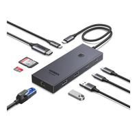 UGREEN USB C Hub, 9 in 1 Ethernet Adapter 4K@60Hz HDMI Docking Station