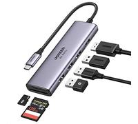 UGREEN USB C Hub HDMI 4K 60Hz Type C Adapter Compatible with MacBook Pro Air M2 M1 iMac iPad Pro XPS, 6 in 1 Dock Multiple Ports USB 3.0 SD Card MicroSD for PC Laptop Tablet Phone