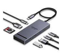UGREEN USB C Hub, Revodok Pro 108 Multiport Adapter (8-in-1 Dock), 3x 10Gbps USB-A & C Ports, 4K@60Hz USB-C to HDMI Adapter, 170MB/s SD/TF Card Reader, 100W PD for MacBook, iPad and Laptops