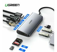 Ugreen USB C Hub Type C 3.1 Adapter Dock 4K HDMI VGA Converter for Macbook Pro