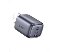 UGREEN USB C Plug 65W USB C Charger Fast Charging Plug Nexode 3C1A Foldable GaN Travel Charger, Compatible with iPhone 16/15, MacBook Pro/Air, iPad, Galaxy S24/S23, Pixel 9/8, Laptop & More