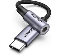 UGREEN USB-C to 3.5mm DAC Adapter - Hi-Fi Audio for iPhone, Galaxy, iPad, Pixel - Silver