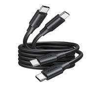 UGREEN USB C to C Charger Cable 100W 2 Pack Fast Charge, 0.5M | For iPhone 18/17/16 Pro/Pro Max, Macbook Pro M3/Air, iPad Pro/Air, Galaxy S26/S25 Ultra, Pixel 9, Soft PVC Tangle-Free