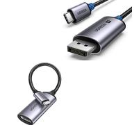UGREEN USB C to DisplayPort Cable 8K@60Hz and USB C to DisplayPort Adapter