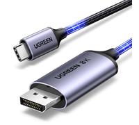 UGREEN USB C to DisplayPort Cable 8K@60Hz Thunderbolt 5/4/3 Type C DP1.4,1M