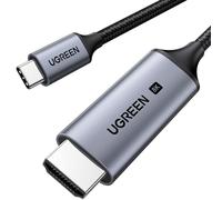 UGREEN USB C to HDMI 2.1 Cable 8K@60Hz 4K@240/144/120Hz Type C Thunderbolt 5/4/3 HDMI HDR Lead Compatible with MacBook iMac Mac Mini iPad Pro iPhone 17 16 Galaxy Tab 10 S25 Surface XPS Pixel 10(1M)