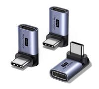 UGREEN USB C to USB Adapter 90 Degree Right Angle 240W,40Gbps Type C Male to USB 4.0 Female Adaptor 8K@60Hz OTG Converter Compatible with MacBook,iPad/Mac Mini,iPhone16/17,Steam Deck and More (3 Pack)