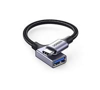 UGREEN USB C to USB Adaptor,10Gbps Aluminum USB C Adapter OTG Cable,Type C Male to USB 3.2 Female Transfer Compatible with MacBook/iPad Air/Pro 2022 Galaxy S22 Dell XPS and more Type C Devices(Gray)
