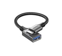 UGREEN 10Gbps USB C to USB Adaptor Aluminum USB C Adapter OTG Cable Type C Male to USB 3.2 Female Adapter, Compatible with iPhone 15 16 MacBook/iPad Air/Pro 2022 Galaxy S24 and More(Black)