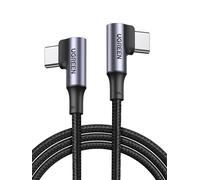 UGREEN USB C to USB C Cable Right Angle 100W Fast Charge 90 Degree Type C Power Data Lead Compatible with MacBook Pro/Air, iPad Pro 2025, iPhone Air/17/16, Galaxy S25/S24 Ultra, Pixel 9 (2M)
