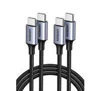 UGREEN USB C to USB C Charger Cable 2 Pack 60W Type C Power Delivery Data Lead Compatible with Galaxy S23 S22 Ultra A14 M11 Pixel 7 6 Huawei P50 P30 iPad Pro 2021 MacBook Pro 2021 (2M)
