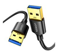 UGREEN USB Cable 3.0 Super Speed Cable A Male to A Male USB Connection Cable Compatible with Printers, Modems, Hard Drives, Cameras etc. (3 m)
