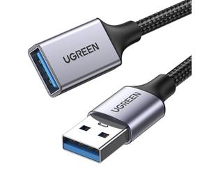 UGREEN USB Extension Cable, USB 3.0 Extender Male to Female 5Gbps High Speed Transfer, Extension Lead Compatible with Keyboard, Mouse, U Disk, Printer, Scanner, Gaming Controller, Charging Cable 1M