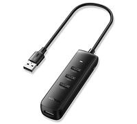 UGREEN USB Hub 3.0 4-Port USB Splitter with 25cm Short Cable USB Expansion Compatible with PS5, PS4, Laptop, PC, Xbox, Computer, MacBook, Hard Drive, Keyboard, Mouse, Webcam, Microphone, Headsets