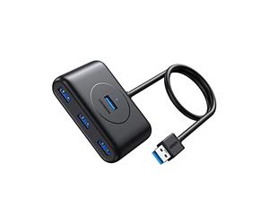 UGREEN USB Hub with 1 Metre Long Cable, 4 Ports Ways USB 3.0 Splitter Extension Hub Adapter Compatible with PC, MacBook, Mac Pro/Mini, PS5, PS4, Xbox, Surface Laptop, USB Flash Drive, HDD, Hard Drive