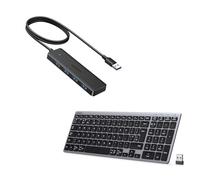 UGREEN USB HUB with 100CM Cable & UGREEN Bluetooth &USB Rechargeable Keyboard