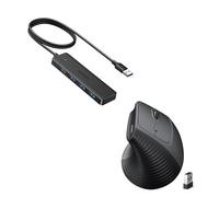 UGREEN USB HUB with 60CM Cable & UGREEN Bluetooth &USB Ergonomic Mouse