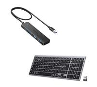 UGREEN USB HUB with 60CM Cable & UGREEN Bluetooth &USB Rechargeable Keyboard