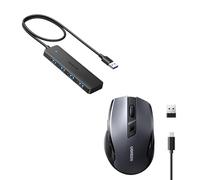 UGREEN USB HUB with 60CM Cable & UGREEN Bluetooth &USB Rechargeable Mouse
