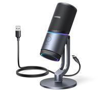 UGREEN USB Microphone 24bit/96KHz RGB Gaming Mic with Noise Reduction