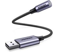 UGREEN USB to 3.5mm Jack Audio Adapter External Sound Card USB DAC TRRS Aux Hea