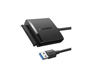 UGREEN USB to SATA Adapter, USB 3.0 Hard Drive Adapter SATA I/II/III Hard Drive Reader, Compatible with 3.5/2.5 HDD/SSD Laptop Raspberry Pi 4 Crucial WD Seagate Toshiba