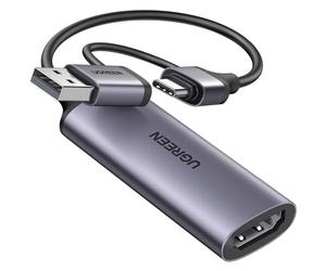 UGREEN Video Capture Card HDMI to USB C 1080P 60FPS Capture | 4K Input Audio Game Recording Streaming Device Compatible with Switch PS5 Xbox DSLR iPad PC Laptop Phone Quest 3 TV Box