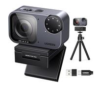 UGREEN Webcam 4K AI FineCam Pro with 1/2" Sensor, AI Noise-Canceling Mic, PDAF Auto Focus, Auto-Framing, Face AE for Conferences, Streaming, Content Creation, Built-in Privacy Cover & Tripod