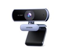 UGREEN Webcam for PC, Full HD 1080P/30fps Webcam for Laptop, Clear Stereo Audio Mics 85° View Web Cam USB Camera for Live Streaming