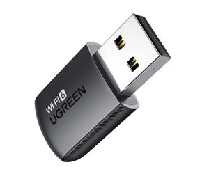 UGREEN WiFi 6 Adapter AX900 Dual Band 5GHz 600Mbps/2.4GHz 287Mbps USB Computer Wireless Dongle for PC Desktop Laptop Built-in Driver Supports Windows 10/11