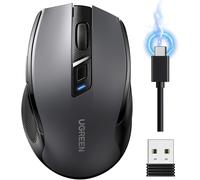 UGREEN Wireless Mouse, Bluetooth Mouse & USB Dual Modes Computer Mouse, Recharg