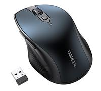 UGREEN Wireless Mouse, BT 5.0 & 2.4G Dual Modes, Ergonomic Mouse, 4000 DPI, 4 Adjustable Levels, Silent Click, Bluetooth Mouse for PC, Macbook, Tablet, Windows, Mac OS, Android (Blue)