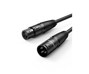 UGREEN XLR Cable 9.9FT, XLR Speaker Cable 3Pin Stereo Microphone Lead Male to Female Extender for Home Studio Power Amplifier Mixer Desk Professional Recording Live Stage (3M)