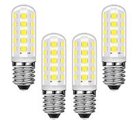 Ugvmn E14 Cooker Hood LED Candle Bulbs 3W Equivalent to 28W Halogen Bulbs, E14 Small Edison Screw Cool White 6000K for Fridge, Cooker Hood, Home Lighting, No Flicker, No Dimmable, AC 220-240V, 4 Pack