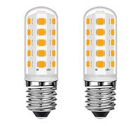 Ugvmn E14 Cooker Hood LED Candle Bulbs 3W Equivalent to 28W Halogen Bulbs, E14 Small Edison Screw Warm White 2700K for Fridge, Cooker Hood, Home Lighting, No Flicker, No Dimmable, AC 220-240V, 2 Pack