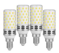 Ugvmn E14 LED Bulb 10W 1800LM, E14 Small Edison Screw Light Bulbs, Cool White 6500K, 180W Incandescent Equivalent, Non-Dimmable, SES Corn Light for Home Lighting, Pack of 4