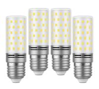 Ugvmn E27 Screw LED Bulbs (ES - Large Edison Screw), Cool White 6500K Bright White, 10W 1800 lm Energy Saving Bulb, Energy Efficiency Class-C, Replaces 180W,Non-Dimmable, 4-Pack